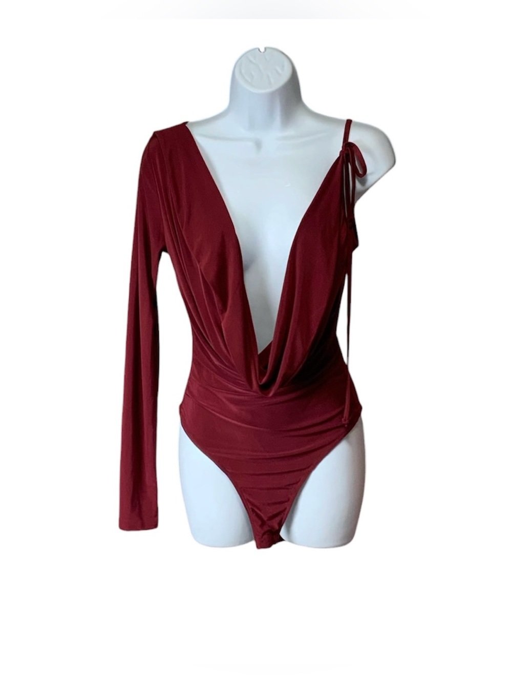 Fashion Nova Barcelona Burgundy Bodysuit